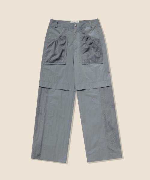 DIMANCHE(ディマンシュ)の「メッシュホリデーパンツ (グレー)(その他パンツ・レディース・その他・SMALL/MEDIUM)」の1枚目の写真