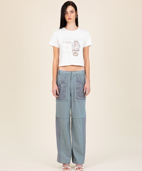DIMANCHE(ディマンシュ)の「メッシュホリデーパンツ (グレー)(その他パンツ・レディース・その他・SMALL/MEDIUM)」の2枚目の写真