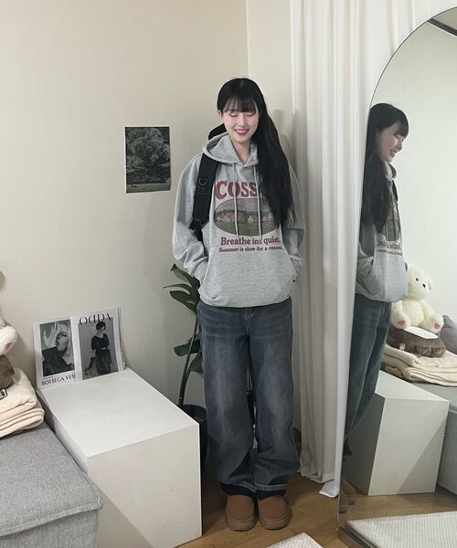 COSO（コソ）の「CCサンデーモーニングフードパーカー（グレー）（パーカー・レディース・その他・MEDIUM/LARGE）」の10枚目の写真