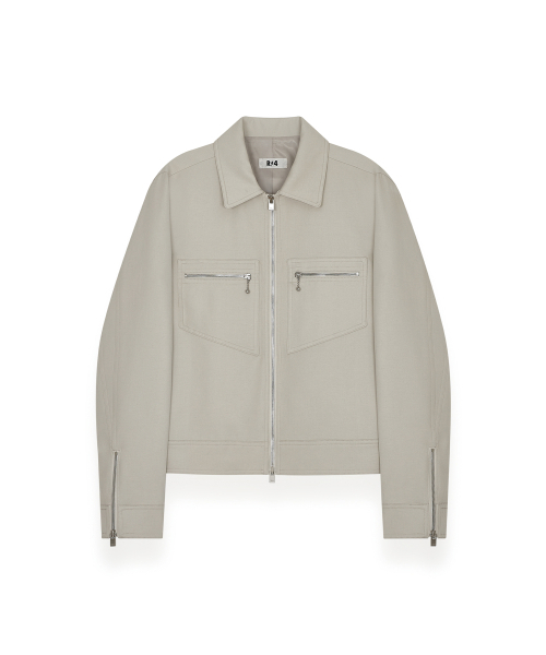 R-4(アールフォー)の「R-0045 / ORIGIN TRUCKER - 2.0(BEIGE)(デニムジャケット・メンズ・ベージュ・MEDIUM/LARGE)」の1枚目の写真