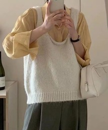 SPIGA | Uネックニットベスト(ベスト)