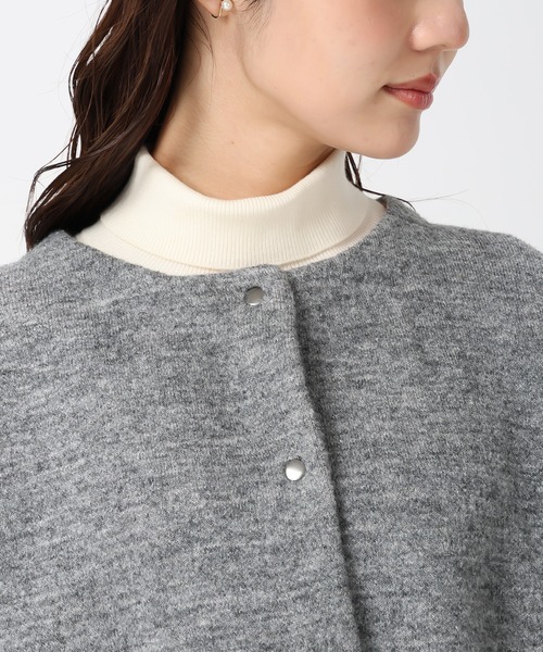 31 Sons de mode（トランテアン　ソン　ドゥ　モード）の「2025秋冬新作 配色ニットカーディガン（カーディガン/ボレロ・レディース・チャコールグレー/アイボリー/ネイビー・ﾌﾘ-）」の17枚目の写真