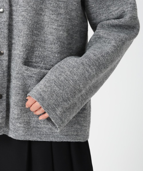 31 Sons de mode（トランテアン　ソン　ドゥ　モード）の「2025秋冬新作 配色ニットカーディガン（カーディガン/ボレロ・レディース・チャコールグレー/アイボリー/ネイビー・ﾌﾘ-）」の11枚目の写真