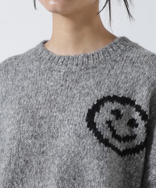 MICALLE MICALLE(ミカーレミカーレ)の「MICALLE MICALLE(ミカーレミカーレ)マイルダメージニット(ニット/セーター・レディース・グレー・F)」の8枚目の写真