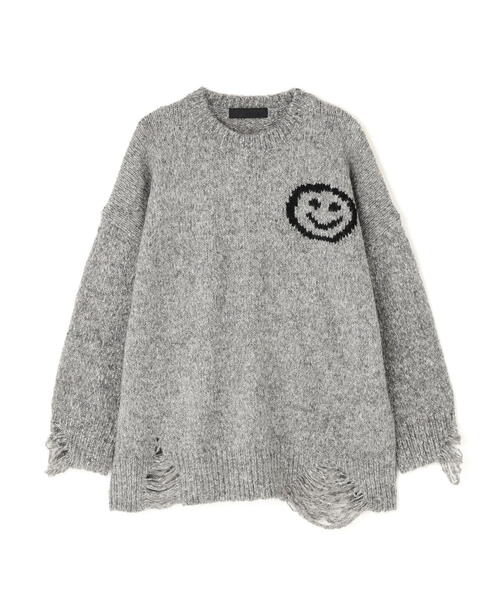 MICALLE MICALLE(ミカーレミカーレ)の「MICALLE MICALLE(ミカーレミカーレ)マイルダメージニット(ニット/セーター・レディース・グレー・F)」の13枚目の写真