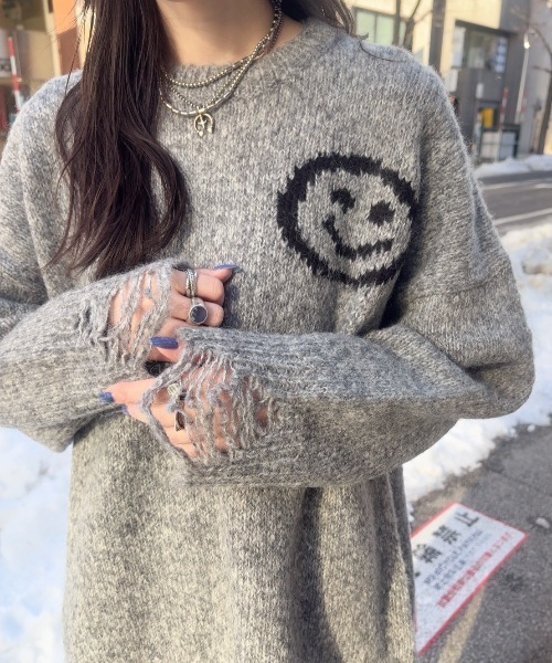 MICALLE MICALLE（ミカーレミカーレ）マイルダメージニット（ニット