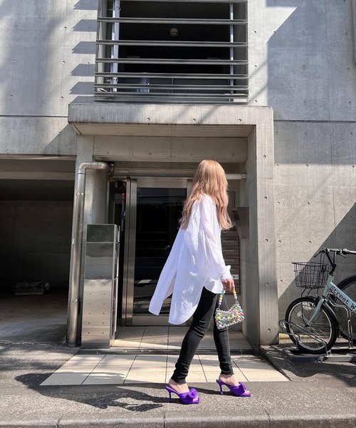 merrylatte（メリーラテ）の「ウォッシュヘムストレッチスキニーデニムPT【Primaras】（デニムパンツ・レディース・ブラック・L/M/S）」の17枚目の写真