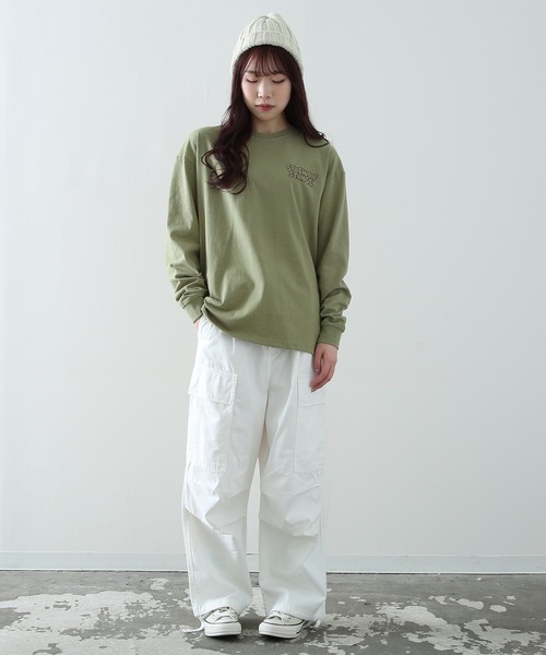 En serio TOKYO（エンソリオトーキョー）の「【SIDEWAYSTANCE】長袖キャラロゴプリントTシャツ（Tシャツ/カットソー・メンズ・ブルー系その他/ホワイト系その他/イエロー系その他/カーキ/ブラック系その他/グレー・MEDIUM/LARGE/SMALL/X-LARGE）」の11枚目の写真