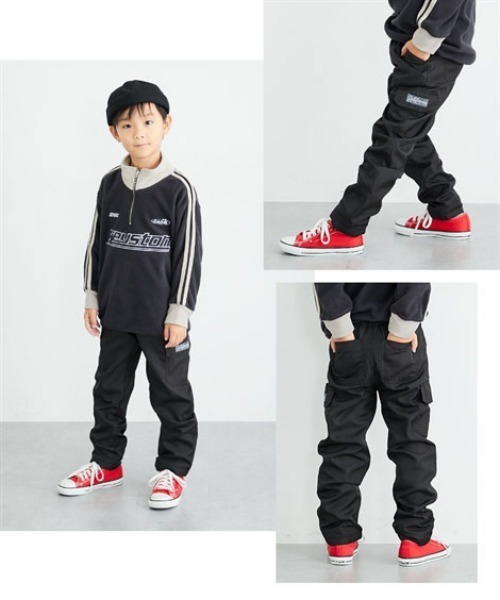 QUNTSTYLE(キュントスタイル)の「裏フリース カーゴパンツ(カーゴパンツ・キッズ・チャコール/ブラック・150/140/130/120/110/160)」の6枚目の写真