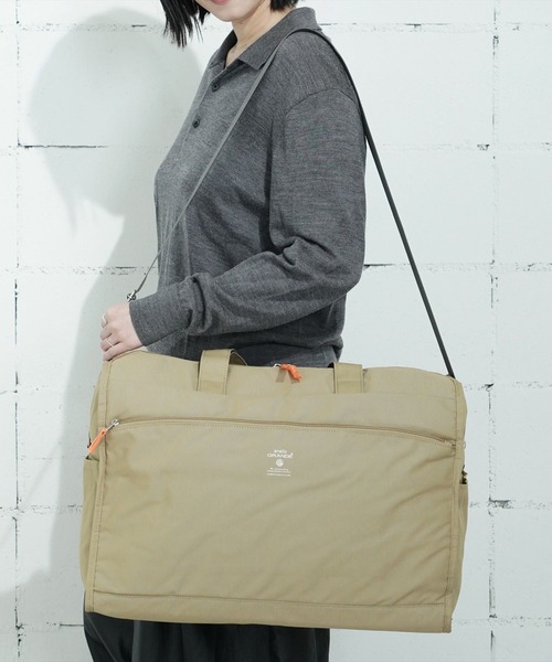 anello GRANDE(アネログランデ)の「"02"≪anello GRANDE≫CABIN/キャビン 10ポケット/36L 2WAY ボストンバッグ(ボストンバッグ・レディース・ベージュ/ダークグレー/ネイビー/ブラック系/ブラック/グレイッシュベージュ/ネイビー系・ONE SIZE)」の4枚目の写真