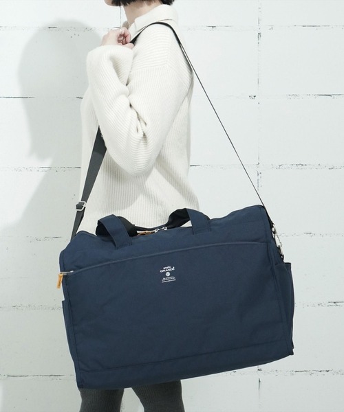 anello GRANDE(アネログランデ)の「"02"≪anello GRANDE≫CABIN/キャビン 10ポケット/36L 2WAY ボストンバッグ(ボストンバッグ・レディース・ベージュ/ダークグレー/ネイビー/ブラック系/ブラック/グレイッシュベージュ/ネイビー系・ONE SIZE)」の6枚目の写真