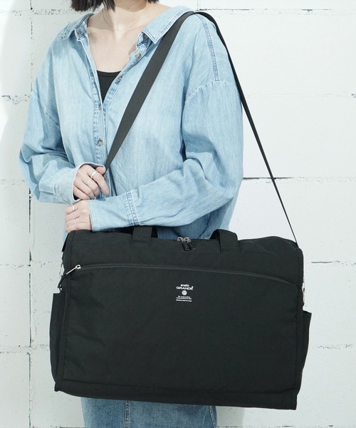 anello GRANDE(アネログランデ)の「"02"≪anello GRANDE≫CABIN/キャビン 10ポケット/36L 2WAY ボストンバッグ(ボストンバッグ・レディース・ベージュ/ダークグレー/ネイビー/ブラック系/ブラック/グレイッシュベージュ/ネイビー系・ONE SIZE)」の2枚目の写真