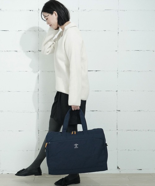 anello GRANDE(アネログランデ)の「"02"≪anello GRANDE≫CABIN/キャビン 10ポケット/36L 2WAY ボストンバッグ(ボストンバッグ・レディース・ベージュ/ダークグレー/ネイビー/ブラック系/ブラック/グレイッシュベージュ/ネイビー系・ONE SIZE)」の9枚目の写真