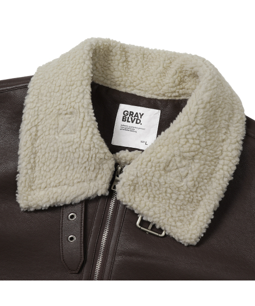 GRAYBLVD(グレイブラバット)の「ビーダブリューシェアリングムートン GKDJP15 (ブラウン)(ムートンコート・レディース・その他・MEDIUM/LARGE)」の4枚目の写真