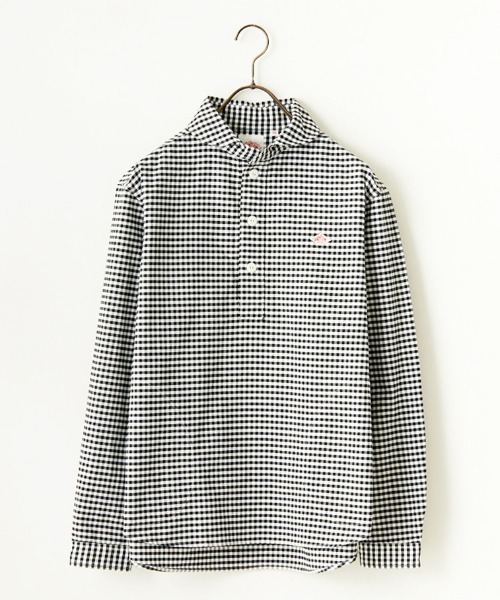 DANTON（ダントン）の「[DANTON/ダントン] ラウンドカラー オックスフォードプルオーバーシャツ(チェック)（シャツ/ブラウス・レディース・ブラック・40/38/42）」の18枚目の写真