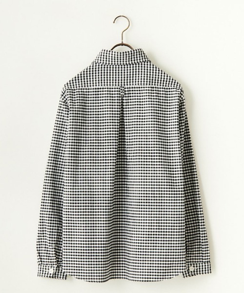 DANTON（ダントン）の「[DANTON/ダントン] ラウンドカラー オックスフォードプルオーバーシャツ(チェック)（シャツ/ブラウス・レディース・ブラック・40/38/42）」の19枚目の写真