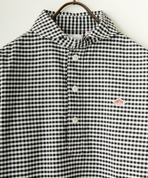 DANTON（ダントン）の「[DANTON/ダントン] ラウンドカラー オックスフォードプルオーバーシャツ(チェック)（シャツ/ブラウス・レディース・ブラック・40/38/42）」の20枚目の写真