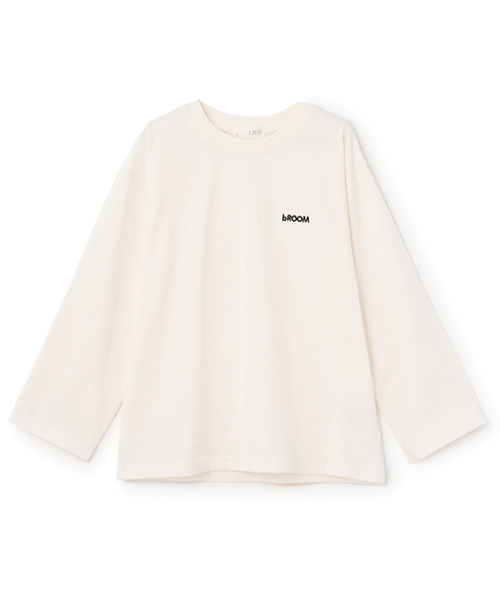 b・ROOM（ビールーム）の「【デイリースタンダードウェアシリーズ】ゆるっとオーバーサイズのワンポイントシンプル長袖Tシャツ（Tシャツ/カットソー・キッズ・マスタード/ライラック/ブラック/アイボリー/トップグレー/ブルーグレー/グリーン系その他/ブルー系その他・110cm/120cm/130cm/140cm/150cm/100cm）」の16枚目の写真