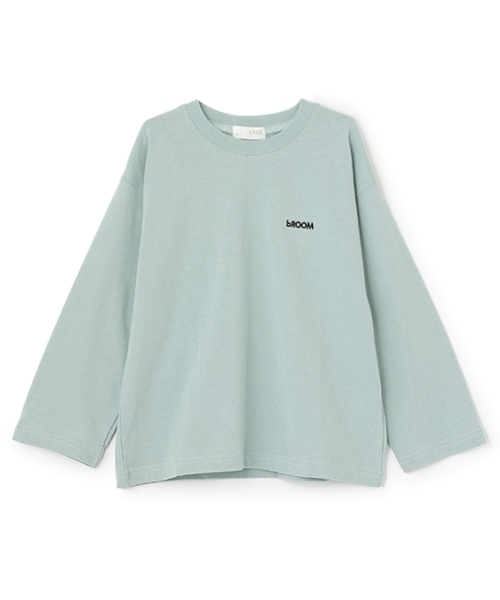 b・ROOM（ビールーム）の「【デイリースタンダードウェアシリーズ】ゆるっとオーバーサイズのワンポイントシンプル長袖Tシャツ（Tシャツ/カットソー・キッズ・マスタード/ライラック/ブラック/アイボリー/トップグレー/ブルーグレー/グリーン系その他/ブルー系その他・110cm/120cm/130cm/140cm/150cm/100cm）」の18枚目の写真