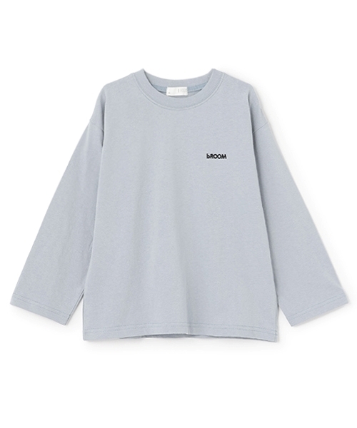 b・ROOM（ビールーム）の「【デイリースタンダードウェアシリーズ】ゆるっとオーバーサイズのワンポイントシンプル長袖Tシャツ（Tシャツ/カットソー・キッズ・マスタード/ライラック/ブラック/アイボリー/トップグレー/ブルーグレー/グリーン系その他/ブルー系その他・110cm/120cm/130cm/140cm/150cm/100cm）」の20枚目の写真