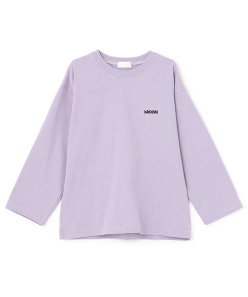 b・ROOM（ビールーム）の「【デイリースタンダードウェアシリーズ】ゆるっとオーバーサイズのワンポイントシンプル長袖Tシャツ（Tシャツ/カットソー・キッズ・マスタード/ライラック/ブラック/アイボリー/トップグレー/ブルーグレー/グリーン系その他/ブルー系その他・110cm/120cm/130cm/140cm/150cm/100cm）」の21枚目の写真
