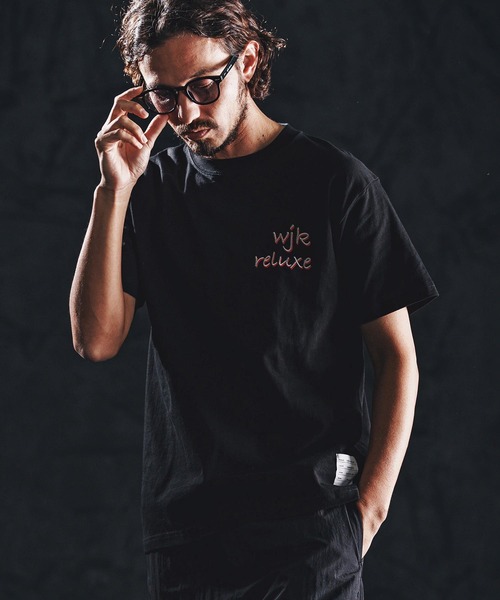wjk reluxe(ダブルジェーケーリラックス)の「mt10164-dry touch embroidery SS tee Tシャツ(WR26S-24)(Tシャツ/カットソー・メンズ・ブラック/ネイビー/ホワイト・XL/L/M/S)」の2枚目の写真