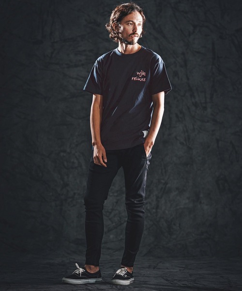 wjk reluxe(ダブルジェーケーリラックス)の「mt10164-dry touch embroidery SS tee Tシャツ(WR26S-24)(Tシャツ/カットソー・メンズ・ブラック/ネイビー/ホワイト・XL/L/M/S)」の4枚目の写真