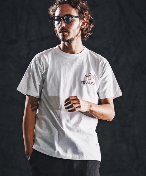 wjk reluxe(ダブルジェーケーリラックス)の「mt10164-dry touch embroidery SS tee Tシャツ(WR26S-24)(Tシャツ/カットソー・メンズ・ブラック/ネイビー/ホワイト・XL/L/M/S)」の6枚目の写真