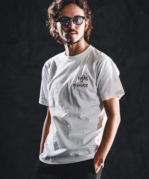 wjk reluxe(ダブルジェーケーリラックス)の「mt10164-dry touch embroidery SS tee Tシャツ(WR26S-24)(Tシャツ/カットソー・メンズ・ブラック/ネイビー/ホワイト・XL/L/M/S)」の7枚目の写真