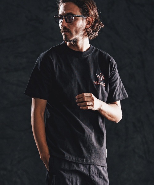 wjk reluxe(ダブルジェーケーリラックス)の「mt10164-dry touch embroidery SS tee Tシャツ(WR26S-24)(Tシャツ/カットソー・メンズ・ブラック/ネイビー/ホワイト・XL/L/M/S)」の12枚目の写真