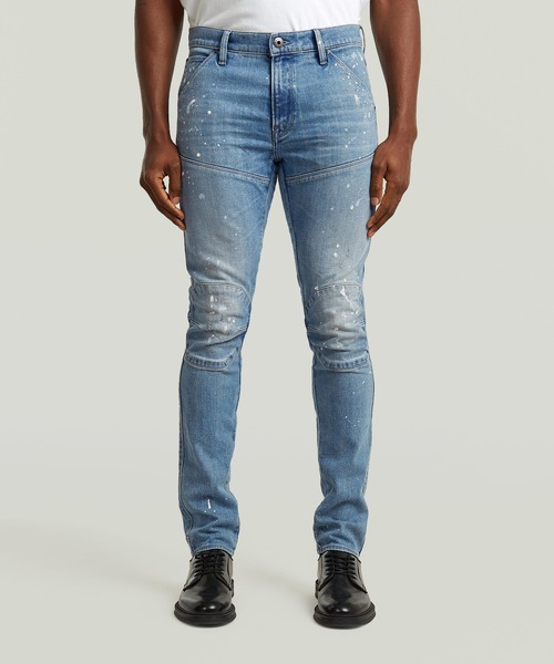 G-STAR(ジースター)の「5620 3D Skinny Jeans/立体裁断バイカーディテールスキニージーンズ(デニムパンツ・メンズ・ライトブルー・32/30/31/30/30/30/29/30/28/30/34/30/33/30)」の1枚目の写真