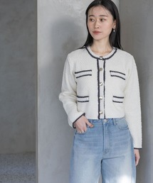 A part by | キンボタンハイショククルーカーディガン(カーディガン/ボレロ)