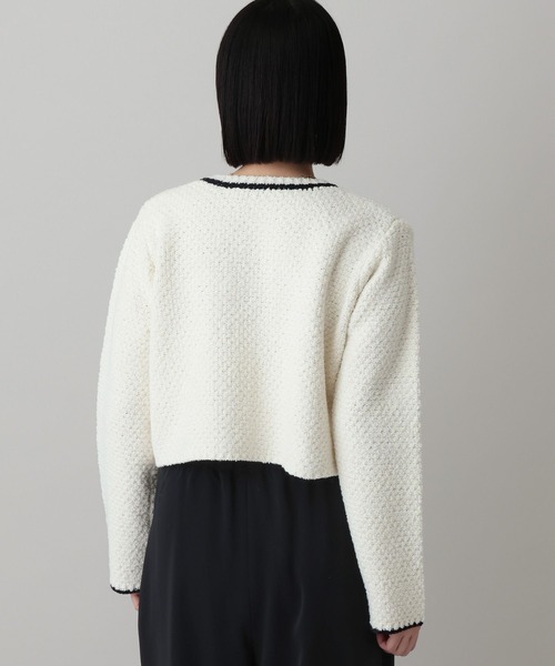 A part by(アパートバイ)の「キンボタンハイショククルーカーディガン(カーディガン/ボレロ・レディース・ブルー系その他3/ネイビー/オフホワイト・FREE)」の16枚目の写真