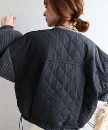 zena（ジェナ）の「クロップドキルティングブルゾン ニットアウター（ブルゾン）」