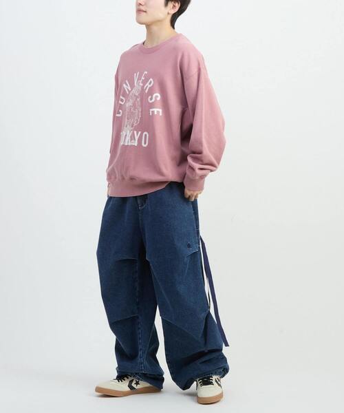 CONVERSE TOKYO(コンバーストウキョウ)の「GORILLA LOGO PRINT SWEAT(スウェット・レディース・ブラック/サックスブルー/ピンク・SMALL/MEDIUM)」の10枚目の写真