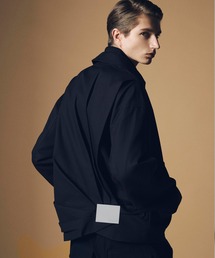 CIRCLEE（サークリー）の「CIRCLEE(サークリー)バックプリーツ レザーパッチジャケット（ブルゾン）」