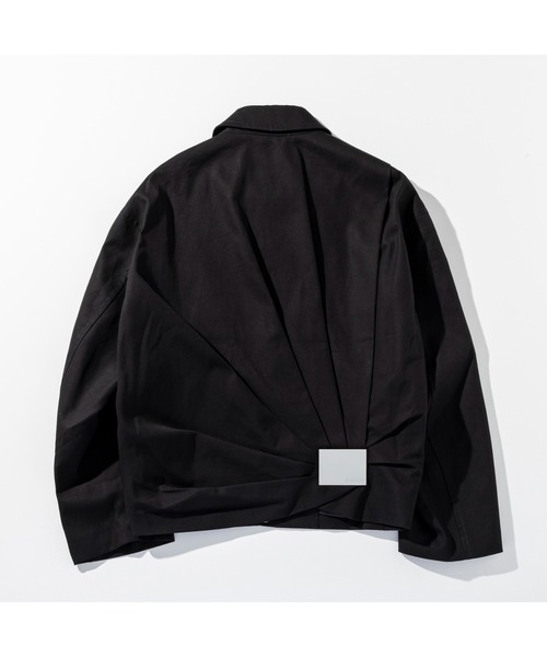 CIRCLEE(サークリー)の「CIRCLEE(サークリー)バックプリーツ レザーパッチジャケット(ブルゾン・メンズ・ブラック/ベージュ・M)」の18枚目の写真