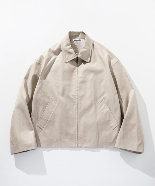 CIRCLEE(サークリー)の「CIRCLEE(サークリー)バックプリーツ レザーパッチジャケット(ブルゾン・メンズ・ブラック/ベージュ・M)」の19枚目の写真