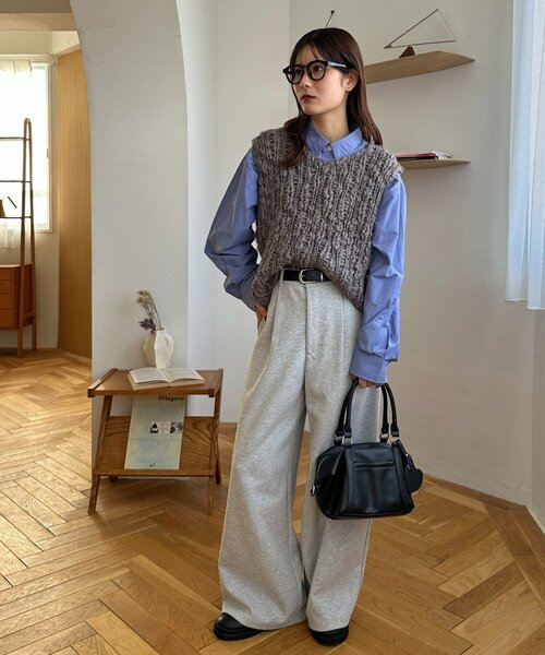 DISCOAT（ディスコート）の「ミラーチャーム付ソフトミニボストンバッグ（ボストンバッグ・レディース・ピンク/ブラウン/ブラック/ベージュ・FREE）」の9枚目の写真