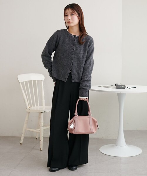 ミラーチャーム付ソフトミニボストンバッグ（ボストンバッグ