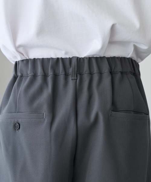 ETELIO（エテリオ）の「【セットアップ 2点セット】ビッグシルエットフロントジップデザインテーラードジャケット+センタープレススラックス（セットアップ・メンズ・チャコール/ネイビー/グレー/ブラック・S/M/L/XL）」の7枚目の写真