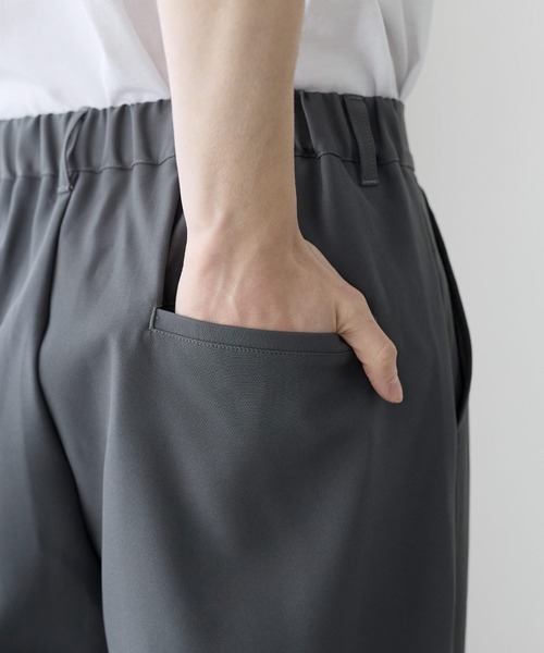 ETELIO（エテリオ）の「【セットアップ 2点セット】ビッグシルエットフロントジップデザインテーラードジャケット+センタープレススラックス（セットアップ・メンズ・チャコール/ネイビー/グレー/ブラック・S/M/L/XL）」の9枚目の写真