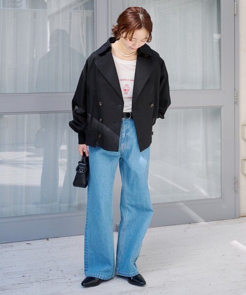 CIAOPANIC TYPY（チャオパニックティピー）の「【2WAY】ZIP切替トレンチコート（トレンチコート・レディース・ブラック/アイボリー/ベージュ・ONE SIZE）」の17枚目の写真