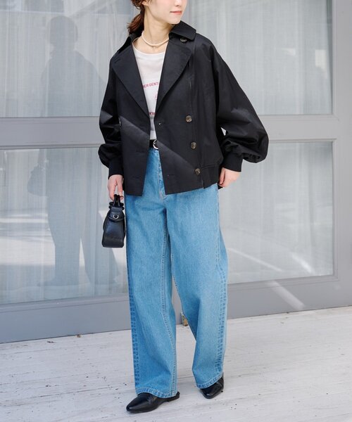 CIAOPANIC TYPY（チャオパニックティピー）の「【2WAY】ZIP切替トレンチコート（トレンチコート・レディース・ブラック/アイボリー/ベージュ・ONE SIZE）」の18枚目の写真