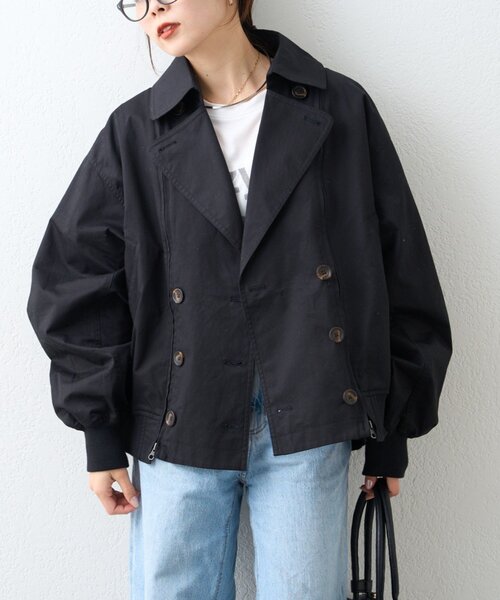 CIAOPANIC TYPY（チャオパニックティピー）の「【2WAY】ZIP切替トレンチコート（トレンチコート・レディース・ブラック/アイボリー/ベージュ・ONE SIZE）」の20枚目の写真