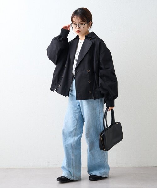 CIAOPANIC TYPY（チャオパニックティピー）の「【2WAY】ZIP切替トレンチコート（トレンチコート・レディース・ブラック/アイボリー/ベージュ・ONE SIZE）」の22枚目の写真