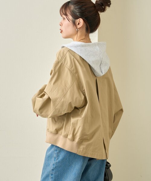 CIAOPANIC TYPY（チャオパニックティピー）の「【2WAY】ZIP切替トレンチコート（トレンチコート・レディース・ブラック/アイボリー/ベージュ・ONE SIZE）」の11枚目の写真