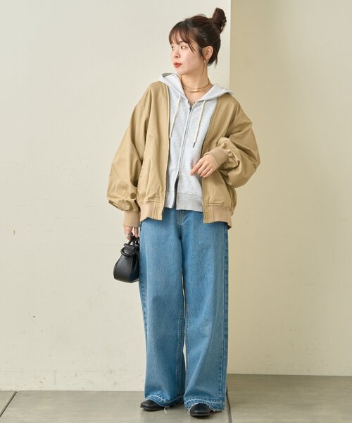 CIAOPANIC TYPY（チャオパニックティピー）の「【2WAY】ZIP切替トレンチコート（トレンチコート・レディース・ブラック/アイボリー/ベージュ・ONE SIZE）」の12枚目の写真