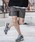 CAMBIO�i�J���r�I�j�́ump14518- Nylon Taffeta Letter Print Short Pants �V���[�g�p���c(AI-261-001)�i���̑��p���c�j�v�b�O���[