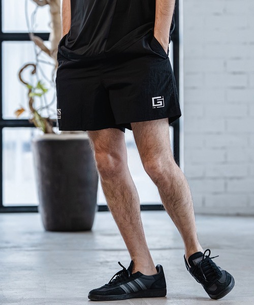 CAMBIO(カンビオ)の「mp14518- Nylon Taffeta Letter Print Short Pants ショートパンツ(AI-261-001)(その他パンツ・メンズ・ブラック/グレー/ブルー/ブラウン系その他/コーラル・S/M/L)」の10枚目の写真